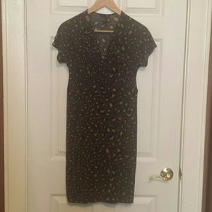 Maternity leopard print dress